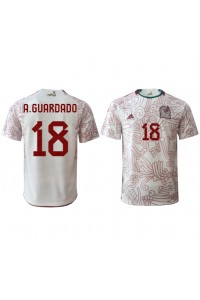 Fotbalové Dres Mexiko Andres Guardado #18 Venkovní Oblečení MS 2022 Krátký Rukáv